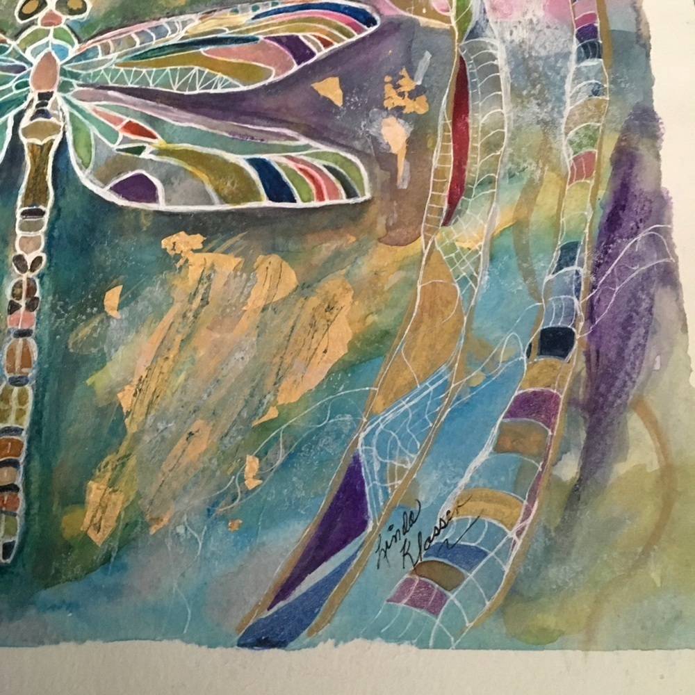 Watercolor Paper Dragonfly Metallic Paint - Picture 5 of 7